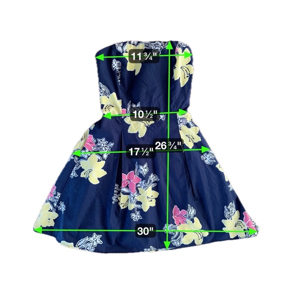 Lilly Pulitzer Strapless Floral Fit & Flare Dress | Size 4 - Picture 11 of 13